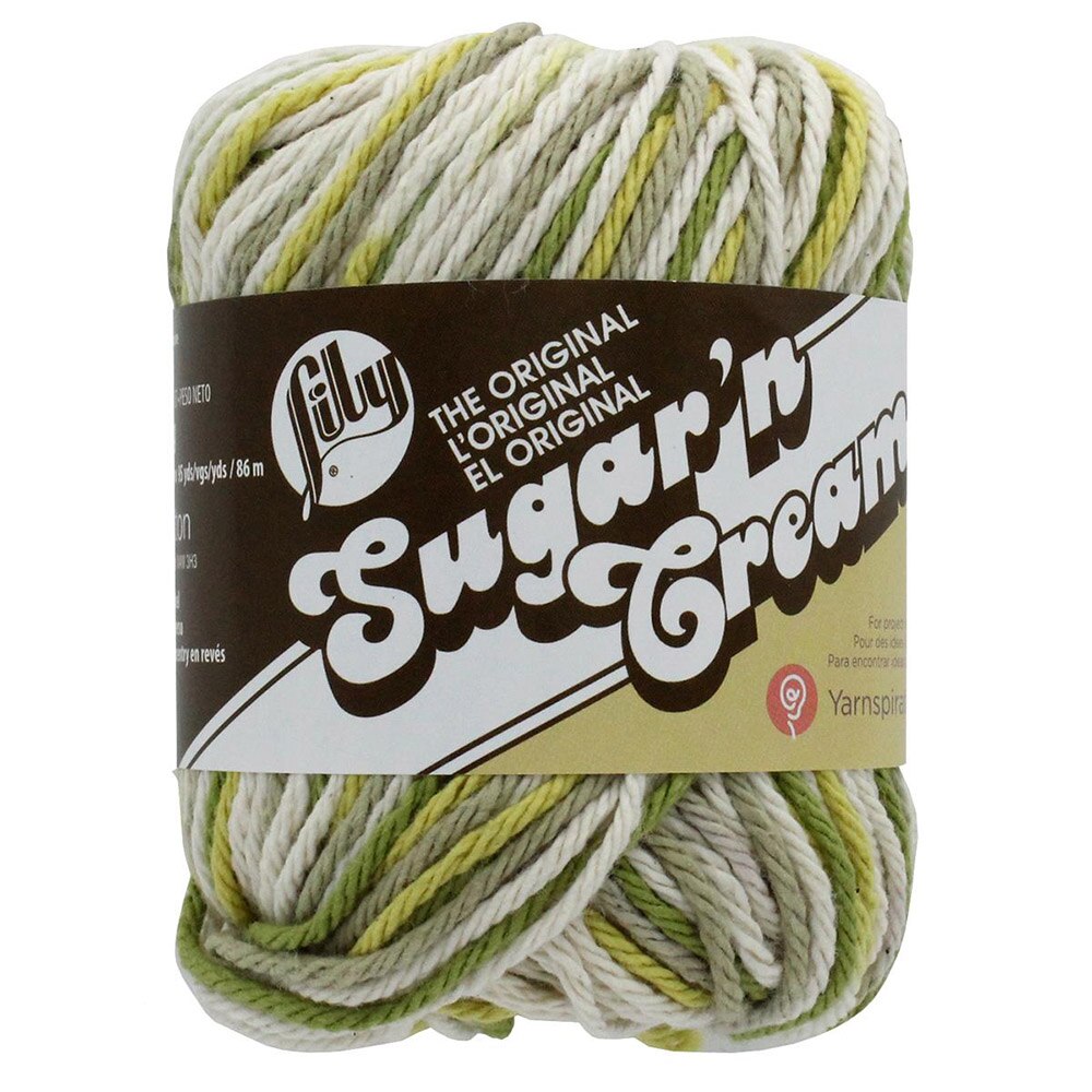 Spinrite, Sugar'n Cream, 100% Cotton, 4 ply, Yarn, Guacamole